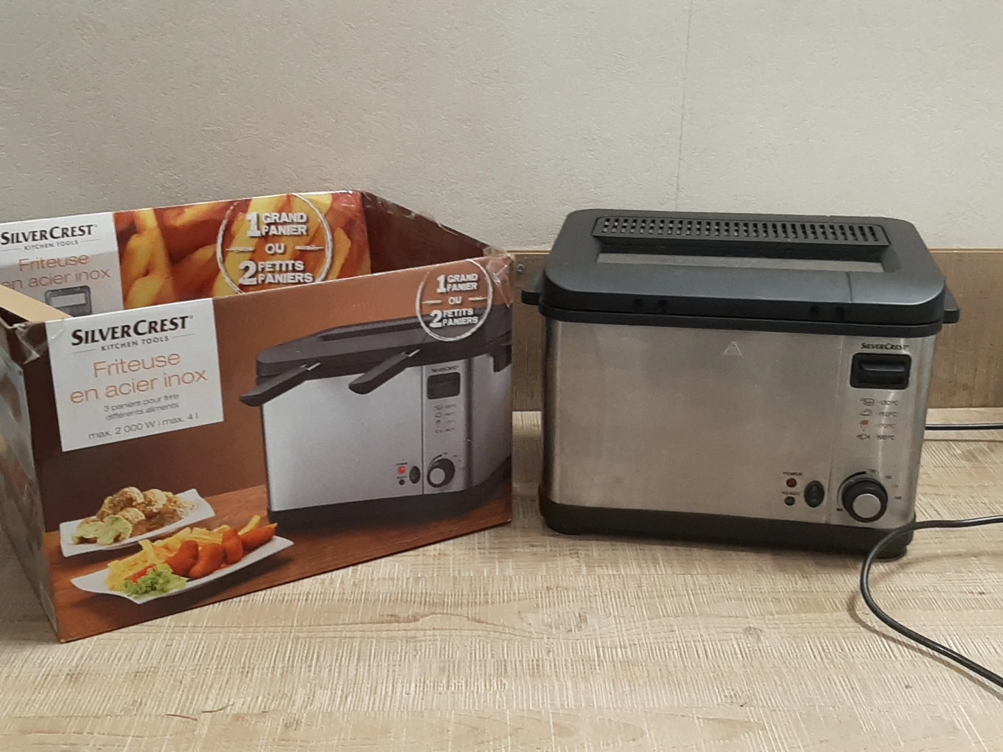 Friteuse Silvercrest inox et noir - grade A – Image 3