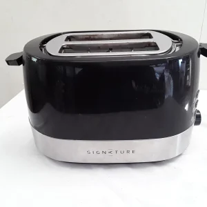 Grille-pain Signature noir et inox - 2 tranches - grade A