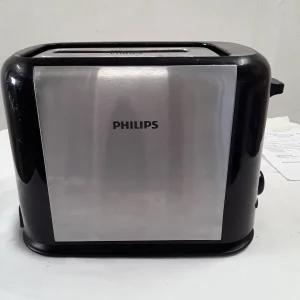 Grille-pain Philips noir et inox - 2 fentes - grade B